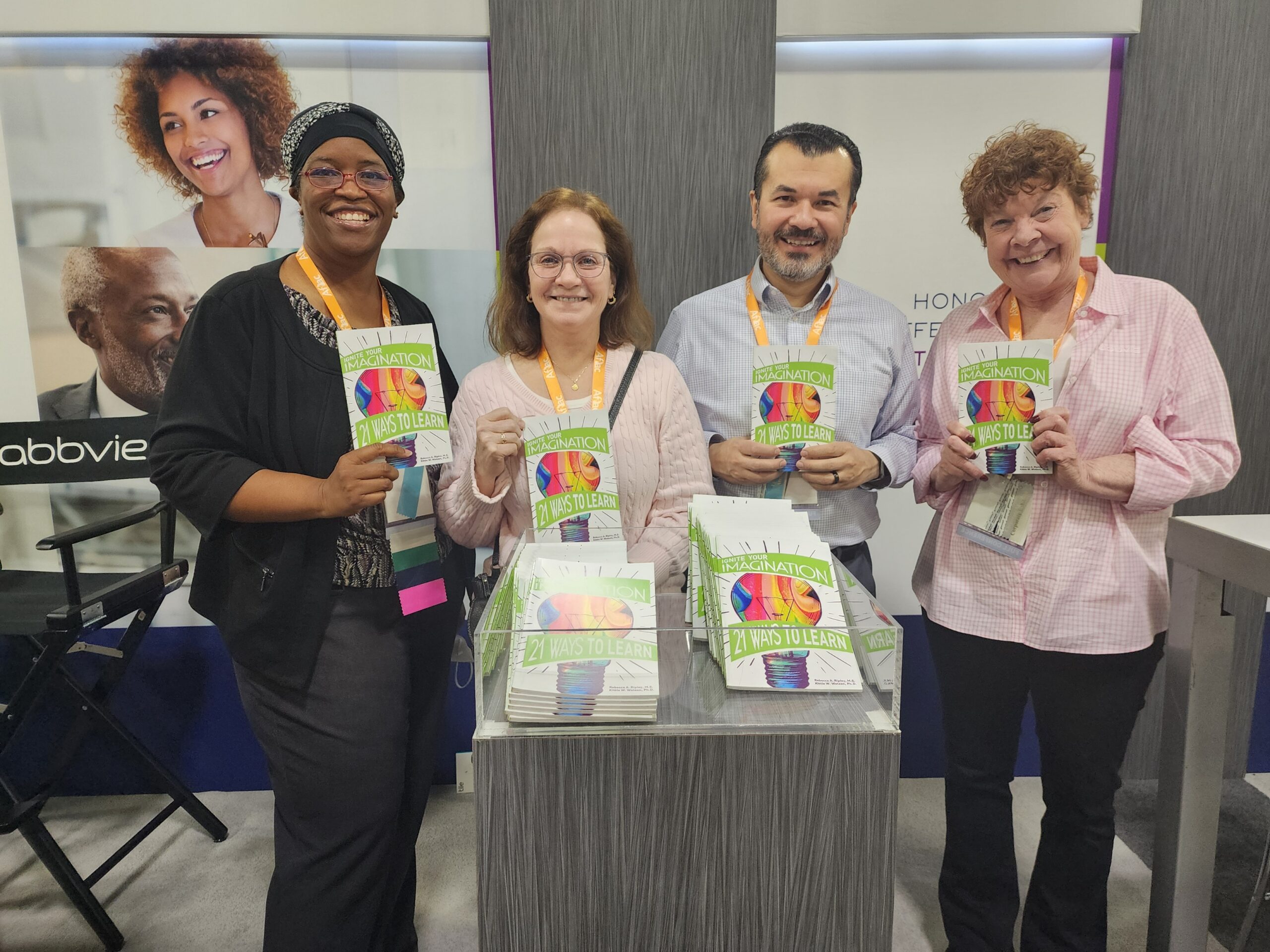 Abbvie giving out copies of Ignite Your Imagination at a conference